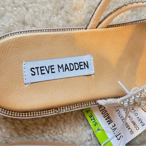 Steve Madden Women's Spice Bling Square‎ Open Toe Slide-On Sandal NWT Size 7 - Picture 9 of 12